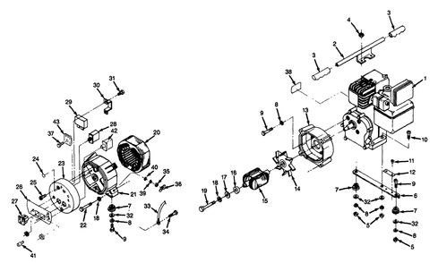 Part Location Diagram of 66800 Generac USE 70408 CAPACITOR